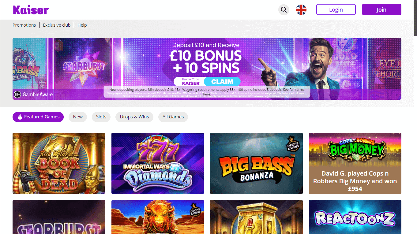 Kaiser Slots Casino Desktop screenshot
